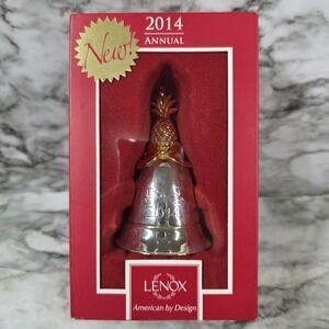 Lenox 2014 Annual Metal Bell Musical Bell - O Come All Ye Faithful Open Box
